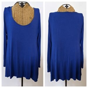 Soft Surroundings royal blue swing top PS